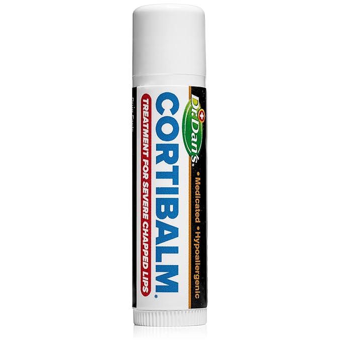 Dr. Dan's Cortibalm- 3 Pack - for Dry Cracked Lips - Healing Lip Balm for Severely Chapped Lips - Designed for Men, Women and Children