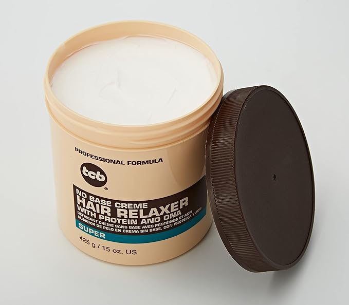 TCB No Base Creme Hair Relaxer with Protein and DNA Super 15.oz