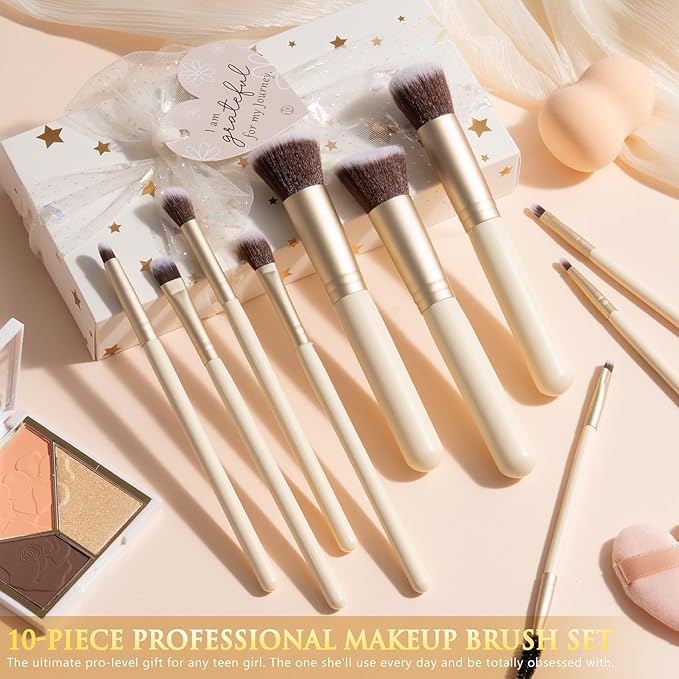 Teen Girl Gifts Trendy Stuff, 10 Positive Affirmation Cards & Empowering Challenges to Unlock 10 Wrapped Makeup Gift Set Motivational Birthday Easter Egg Stuffers Gift Basket for Tween & Teenage Girls