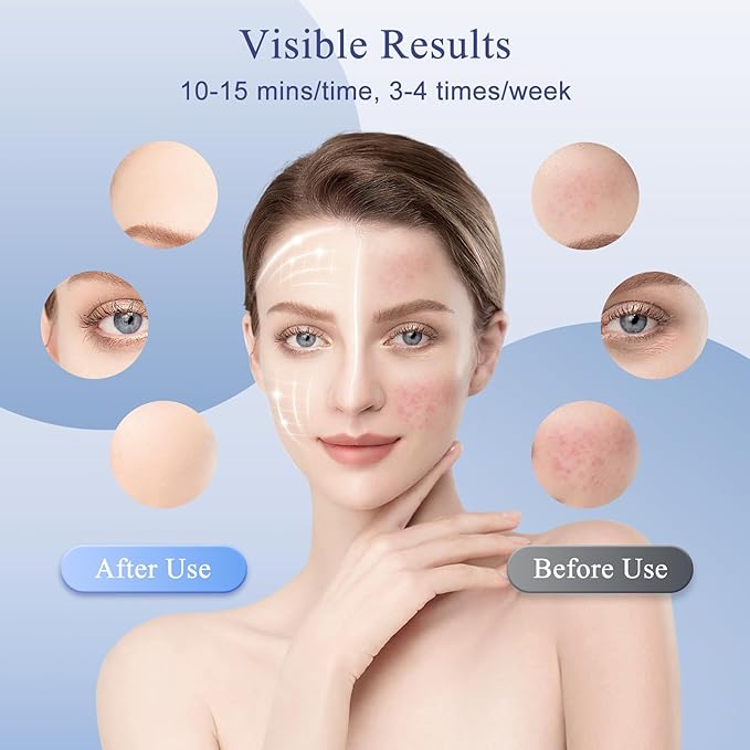 LED light therapy mask, Red Light Therapy for Face & Neck, 7 Colors Led Face and Neck Mask, can USB Charging with Controller, Firming and Sooth for Home Working Travel Yoga