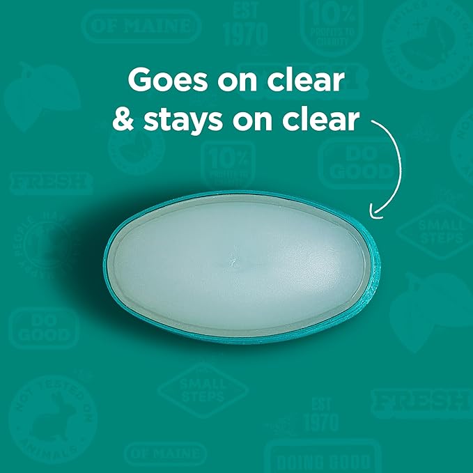 Tom’s of Maine Clean Coast Aluminum Free Natural Deodorant For Women & Men | Goes on Clear | Odor & Wetness Protection | Naturally Derived and Moisture-Locking Ingredients | 3.25 oz (2 Pack)