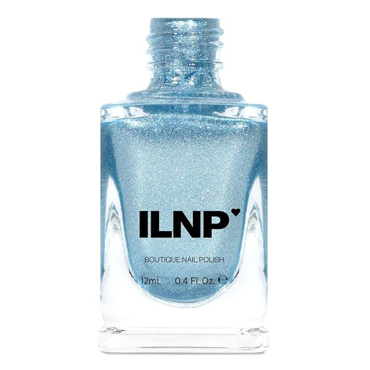 ILNP New Day - Icy Blue Holographic Metallic Nail Polish