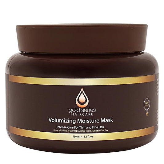 Gold Series Deep Conditioning Hair Mask - Moisturizing Treatment with Argan Oil for Dry, Damaged Hair, Volumizing Conditione (18.6 Oz)