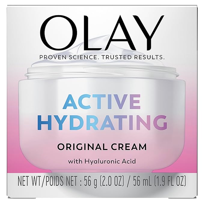 Olay Active Hydrating Cream Face Moisturizer, 1.9 fl oz