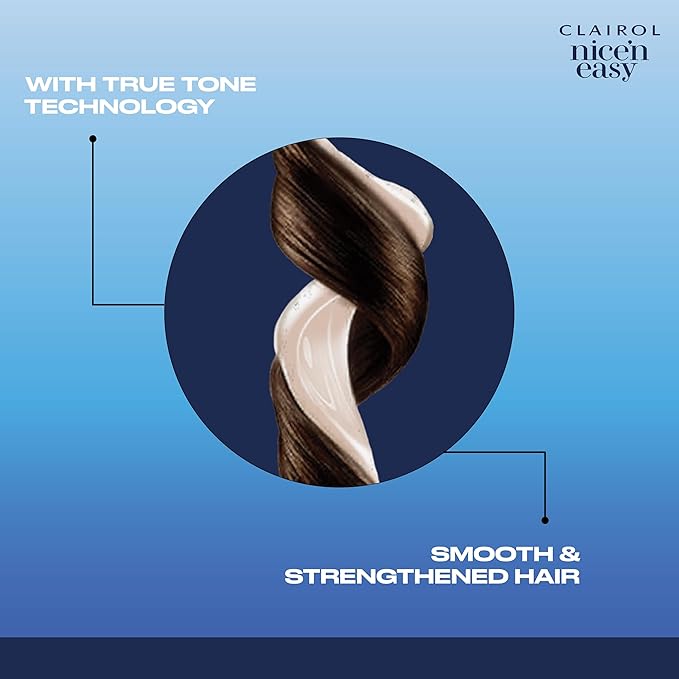 Clairol Nice'n Easy Permanent Hair Dye, 1BB deepest blue black Hair Color, Pack of 1