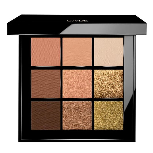 GA-DE Velveteen Eyeshadow Palette, 53 - Eyeshadow Collection with Light to Deep Shades - for Matte, Metallic, Silky and Shimmery Finishes - 0.286 oz