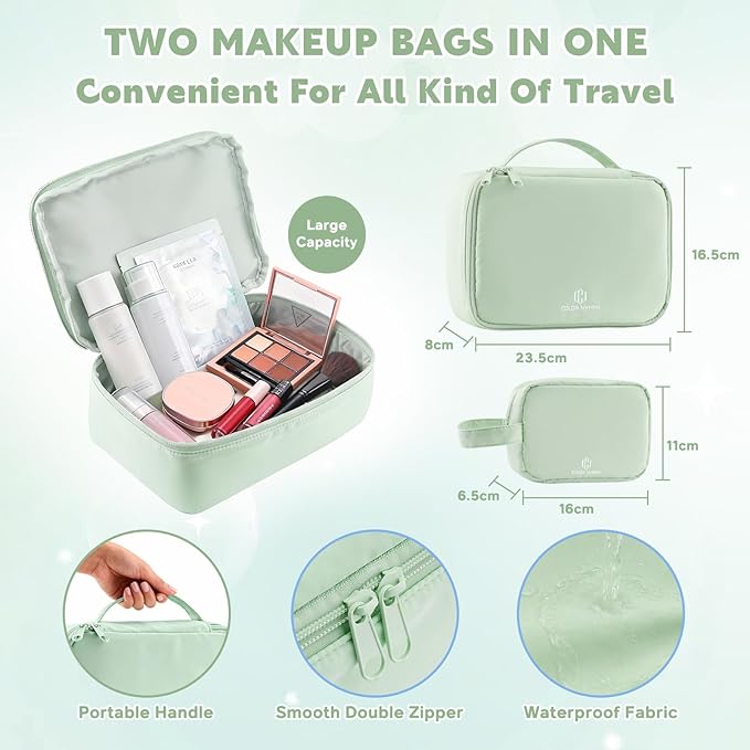 Color Nymph Makeup Sets for Women Teen Girls with 2-in-1 Travel Handbag, All In One Makeup Kits Full Kit Includes Eyeshadow Lipgloss Eyebrow Powder Highlighter Blush Mascara Eyeliner Lipliner & Puff