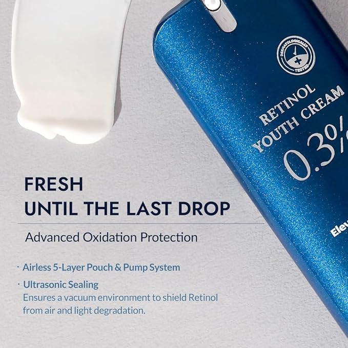 MIZON Retinol Youth 0.3% Retinol Cream with Shea Butter, Peptides, Niacinamide, Bakuchiol Korean Skincare for Fine Line Care (0.92 oz)