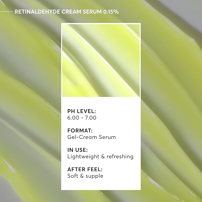 Naturium Retinaldehyde Cream Serum 0.15%, Advanced Anti-Aging & Smoothing Potent Face & Skin Care, 1.7 oz