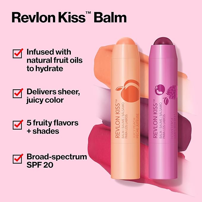 Revlon Tinted Lip Balm, SPF 20, Natural Fruit Oils | Tropical Coconut | Pack of 2 | Lasting Hydration