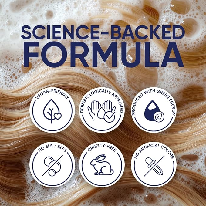 Moerie Ultimate Hair Growth Shampoo – For Longer, Thicker, Fuller Hair - Vegan Friendly Volumizing Hair Products – Paraben & Silicone Free – All Hair Types – Reverse Hair Loss – 8.45 fl oz, Triple Set