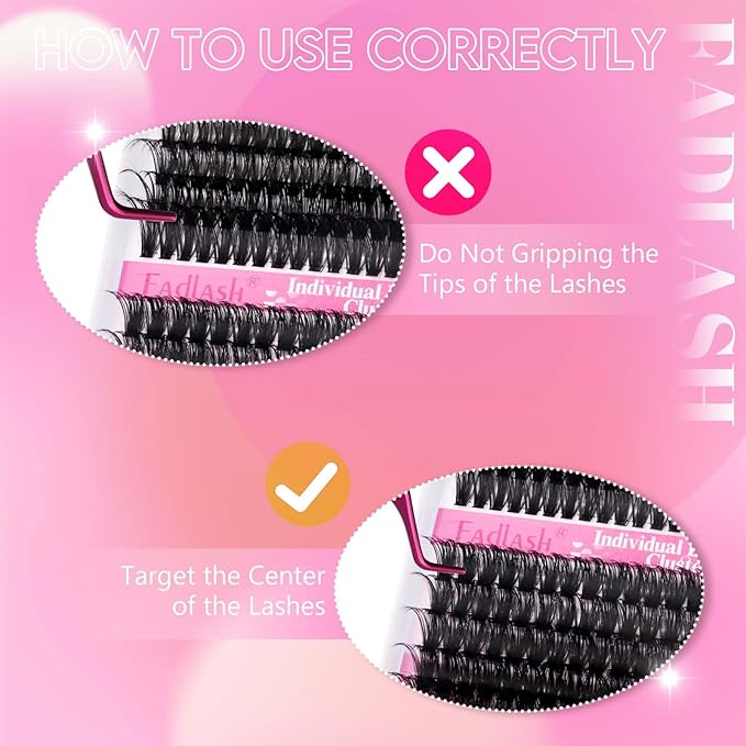 Lash Clusters 60D+80D Fluffy Eyelash Clusters D Curl 15-20mm Individual Lashes Cluster Eyelash Extensions Wispy Thick Lash Extension Clusters (60+80D-0.07-D, 15-20mm)