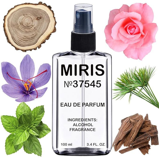 MIRIS No. 37545, Inspired by Nero Oudh, Long-Lasting Unisex Eau de Parfum for Women & Men, Spray 3.4 Fl Oz / 100 ml