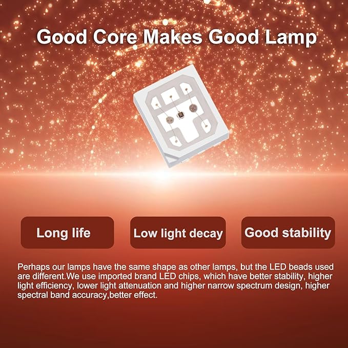 Red Light Therapy for Body Face with Stand,Infrared Light Therapy Lamp,660nm Red Light and Near Infrared 850nm for Back Pain & Muscle Recovery