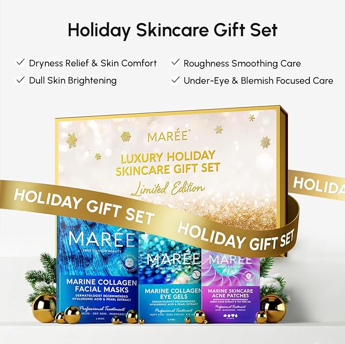 MAREE Lip Mask Overnight 2 Pack - Lip Moisturizer For Very Dry Lips - Hydrating Lip Butter Balm with Hyaluronic Acid & Collagen - Overnight Lip Treatment - Lip Sleeping Mask Repair