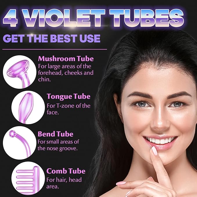 UUPAS High Frequency Skin Therapy Face Wand Facial Machine