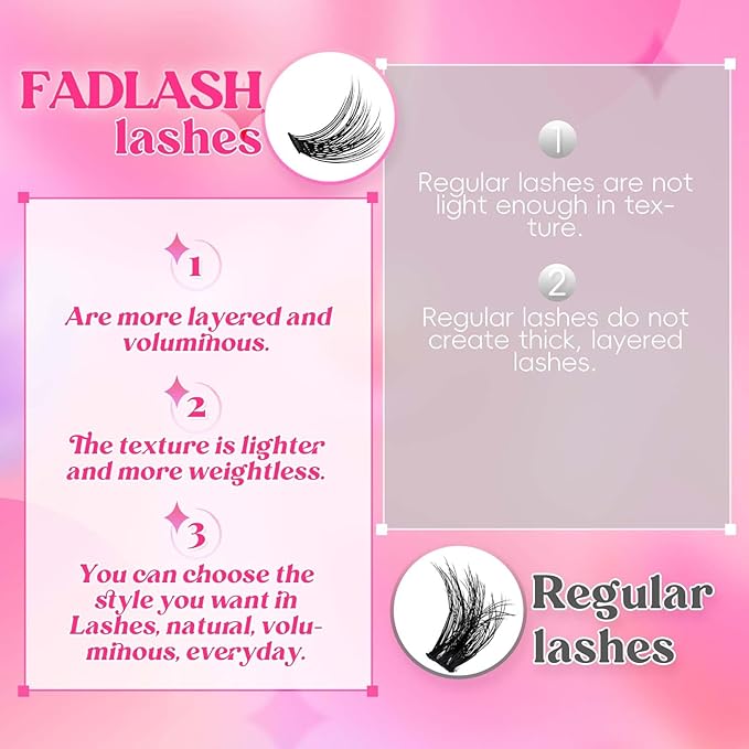 Lash Clusters 10-16mm 144pcs Mixed Tray Individual Lashes D Curl Individual Lashes Cluster Eyelash Extensions DIY Lash Extensions Eyelash Clusters Eyelash Extension Kit at Home (J02-0.07D, 10-16mm)