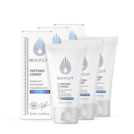 | Face & Neck Cream | With Argireline, Niacinamide & Hyaluronic Acid | Lightweight & Hydrating | 1.69 fl oz | 3 Pack