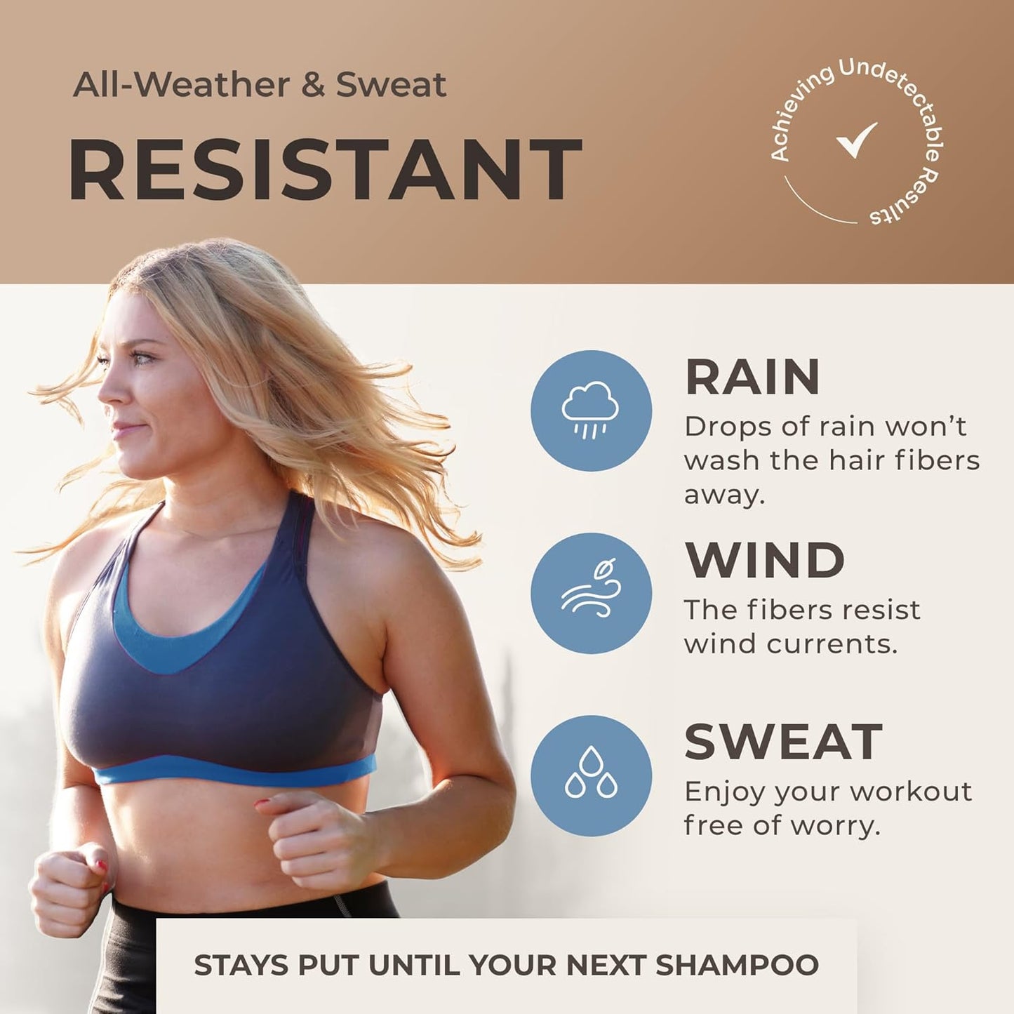 Keratin Hair Fibers for Men & Women - Fill In Fine or Thinning Hair, Instantly Thicker, Fuller Looking Hair (Medium Brown 15g)