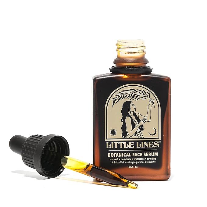 Botanical Bakuchiol Face Oil Serum | Holistic Retinol Alternative | Waterless blend of 17 botanicals | Anti-Aging Natural Skin Care For Fine Lines & Wrinkles | Hydrating & Brightening