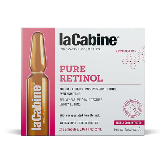 laCabine Pure Retinol Ampoule Serum with pure retinol for a youthful radiance and a renewed skin