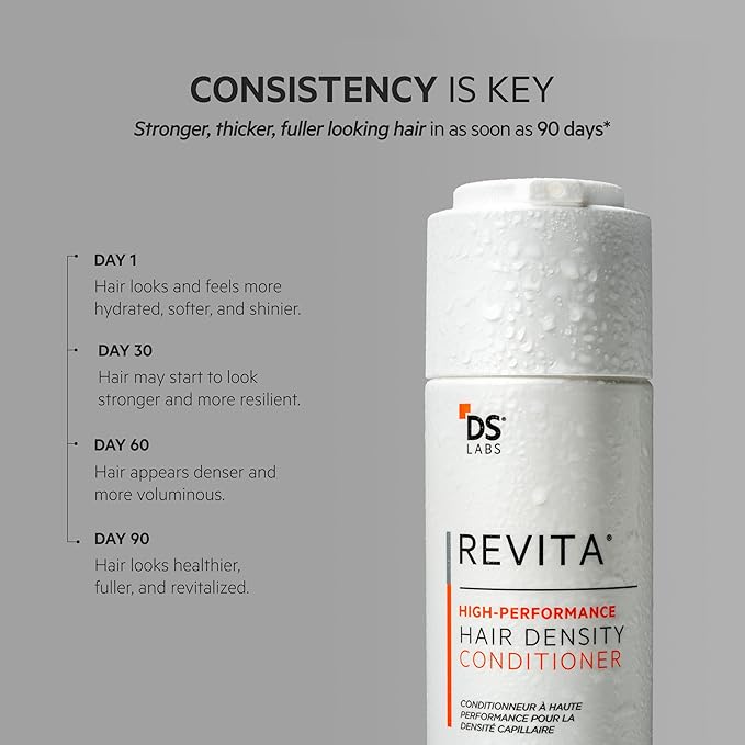 DS Labs For Men & Women Revita Conditioner - Scalp Refreshing Hydration for Fuller Looking, Weightless Hydration, Caffeine, Turmeric, Sulfate & Silicone Free, Color Safe, Refill Pouch 500 mL