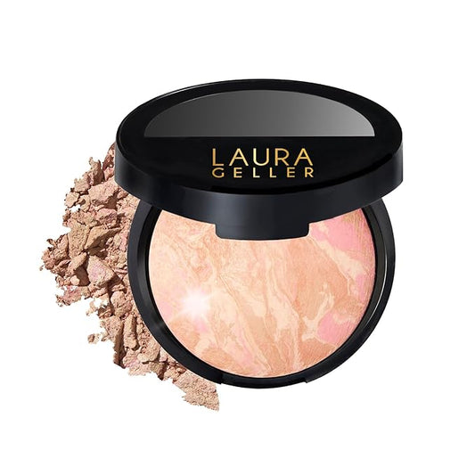 LAURA GELLER NEW YORK Baked Balance-N-Glow Illuminating Foundation - Porcelain - Buildable Sheer to Light Coverage - Satin Finish