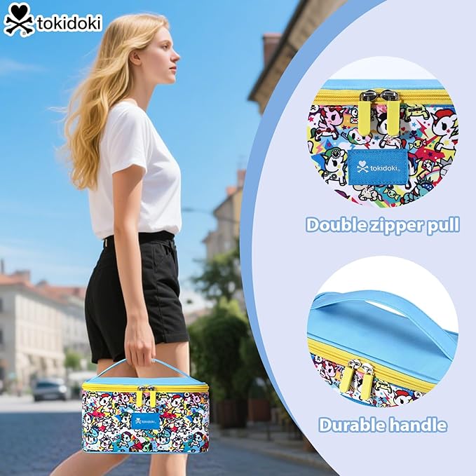 Tokidoki Official Licensed Travel Makeup Bags Toiletry Bags for Women Cosmetic Organizer Bag Large Capacity Travel Makeup Case Organizer