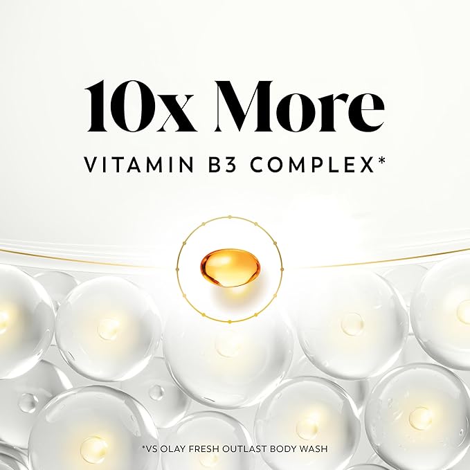 Olay Body Wash for Women, Intensely Hydrating, Hyaluronic Acid Serum Complex, Renews Moisture, Free of Parabens & Phthalates, Vitamin B3 Lameller Technology, For All Skin Types, 20 fl oz (Pack of 4)