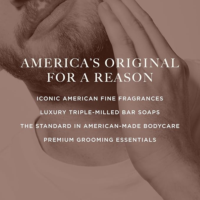 Caswell-Massey Men’s Bar Soap Gift Set – Newport, Oaire & Greenbriar – Moisturizing Triple-Milled Body Wash Bars for All Skin Types, Plant-Based & Essential Oils Formula, Made in USA, 3 x 5.8 oz