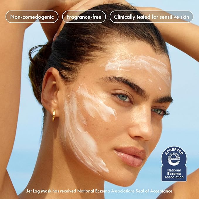 Summer Fridays Jet Lag Mask - Hydrating Face Moisturizer + Mask - Enriched with Hyaluronic Acid, Niacinamide, Glycerin + Antioxidants Helps Nourish Skin for a Renewed + Radiant Complexion (2.25 Oz)