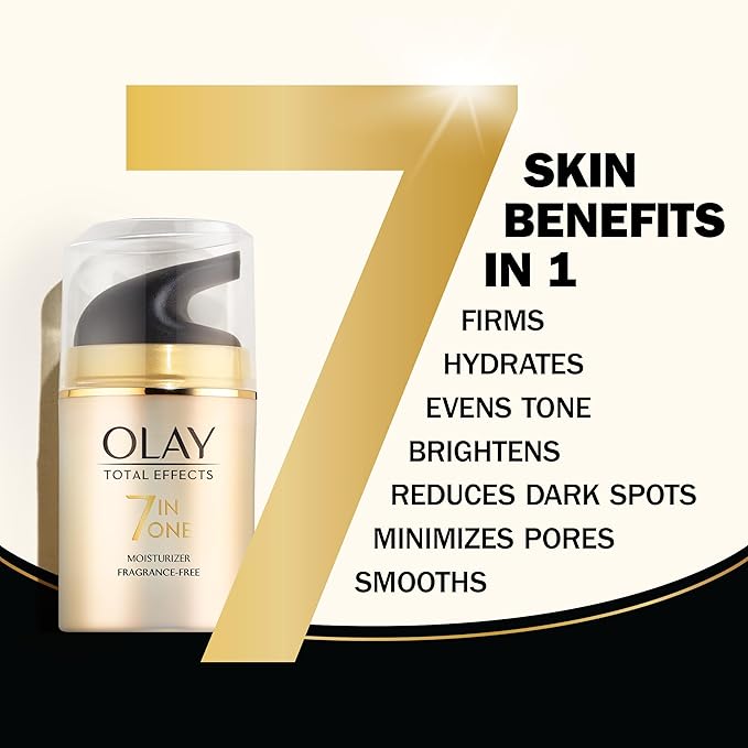 Olay Total Effects Face Moisturizer, Fragrance-Free, 1.7 fl oz