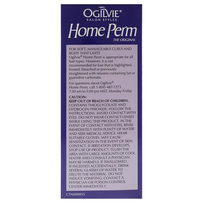 Ogilvie Salon Styles Home Perm The Original - For Color Treated, Thin, or Delicate Hair - 1 Application