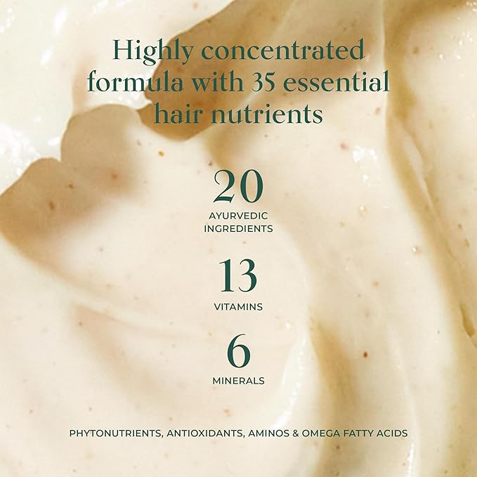 SHAZ & KIKS Essential Prewash Scalp+Hair Mask for Fine, Thin to Medium Hair | Deliver 35+ Essential Nutrients to Build Long-term Health | Stimulate Growth & Thicken Fine Strands | Color-Safe | 90ml