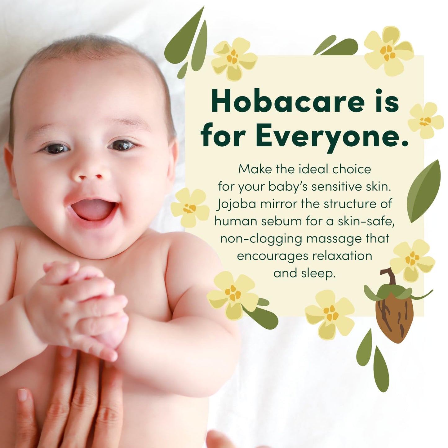 HobaCare Organic Unrefined Jojoba Oil for Nails, Cuticles, Dry Skin, Beard, Scalp Massage – Mini Travel Size 100% Pure Hexane Free Natural Carrier Oil for Skincare, Hair, Shaving Aftercare (4.22 oz)