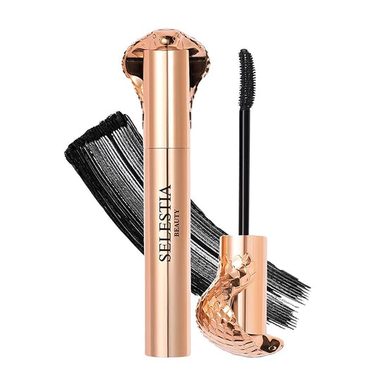 Black Mascara Queen Cobra – Volumizing, Curling, Lengthening – Soft Brush for Smooth Application – Long-Lasting & Weather-Proof – 0.34 fl.oz. - Made in Italy