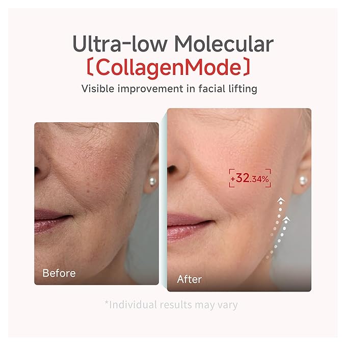 Overnight Collagen Lifting Face Mask 5 Sheets, Korean Face Lifting Deep Hydrogel Mask for Glass Skin, Anti-Aging with PDRN, Hyaluronic Acid for Elasticity, Firmness