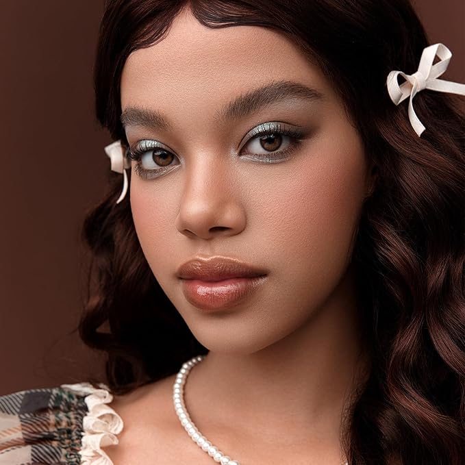 Flower Knows The Sweetie Bear Collection 6-Color Makeup Palette,Green Face Makeup Palette with 4 Matte + 2 Shimmer Shades,Blendable Smooth Cute Make Up,0.23 Oz(03 Mint Chocolate)