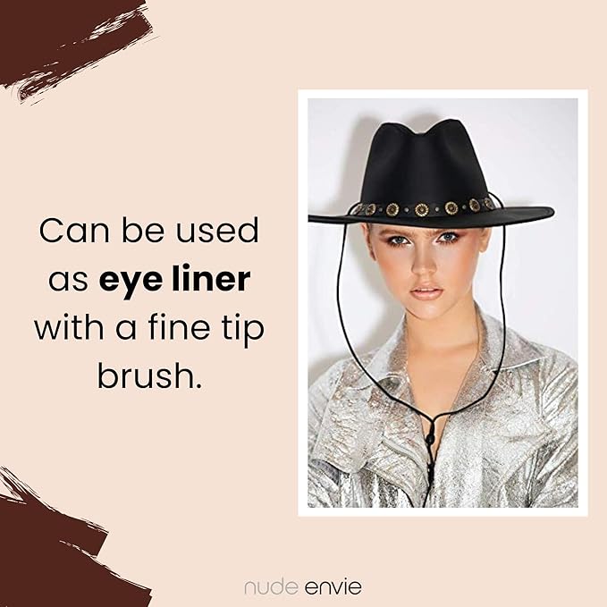 nude envie - Eye Shadow - Velvety Texture & Easy Application - Pigmented Long-Lasting Shimmer Finish - Blendable - Mirror Compact - Single Eye Shadow - Vegan, Paraben-Free & Cruelty-Free - Divine