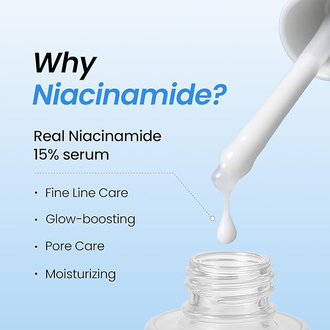 DERMALOGY by NEOGEN Real 15% Niacinamide Serum, Pore Minimizing & Dark Spot Correcting Face Serum with Zinc, Hydrating Vegan Korean Skincare, 1.01 fl oz (30 ml)