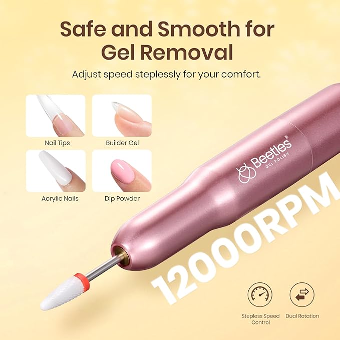 Beetles Gel Nail Polish Kit with U V Light and Nail Drill - 55Pcs Gel Nails Kit 32 Color LuliCore Polka Set with Base Top Coat Professional Manicure Set Home Salon DIY Gifts for Women Teens Girls