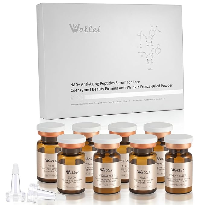 Anti Aging Peptide Serum – Collagen, NAD+, Niacinamide & Hyaluronic Acid | Lifting & Skin Renewal Without Microneedling | Wrinkle Repair, Firming & Brightening | Fragrance-Free