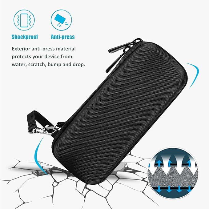 ProCase Hard Case for Electric Trimmer and Shaver, Travel Organizer Carrying Bag for QP2520 QP2530 QP2620 QP2630 -Black