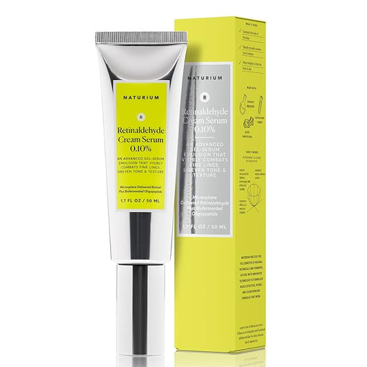 Naturium Retinaldehyde Cream Serum 0.10%, Advanced Anti-Aging & Smoothing Potent Face & Skin Care, 1.7 oz