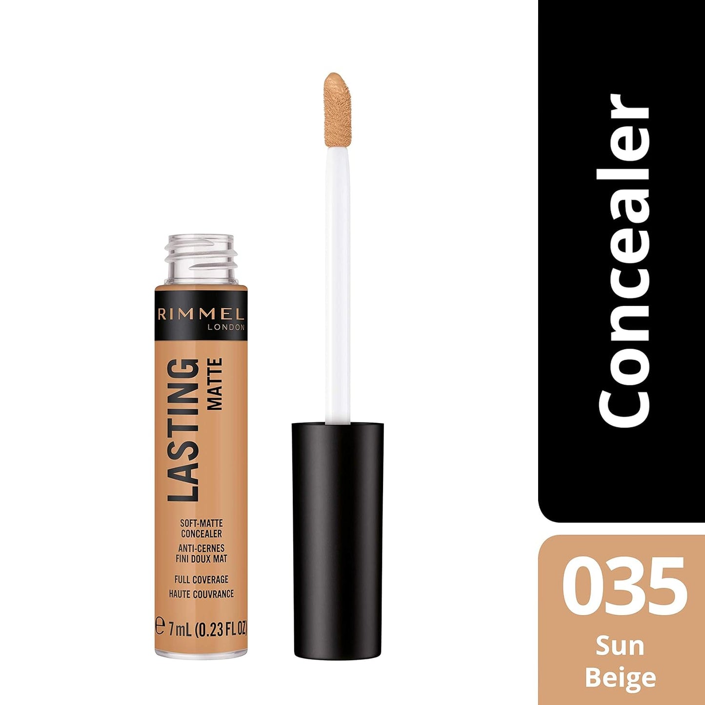 Rimmel Lasting Radiance Concealer and Eye Illuminator with Vitamin C, SPF 25, 40 Soft Beige, 7 ml