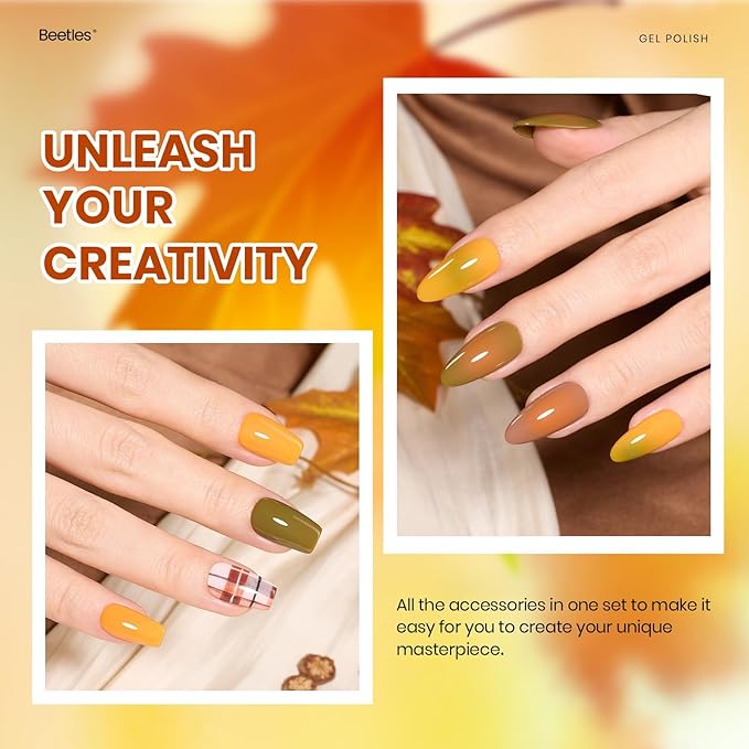 Beetles Gel Nail Polish Set – Glint Crush 20 Colors Cat Eye Gel Polish, Red Green Gold Glitter Black with Base Glossy Matte Top Coat Soak Off UV LED New Year Manicure Kit DIY Salon