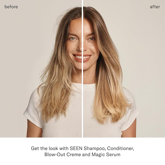 SEEN Magic Serum, Fragrance Free - Non-Comedogenic Hair Serum- Anti Frizz- Dermatologist-Developed - Safe for Sensitive, Eczema & Acne Prone Skin