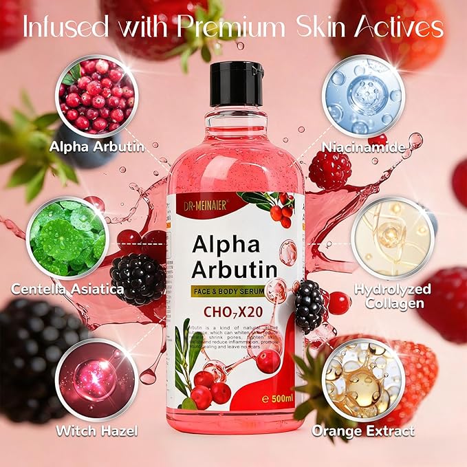 Dr. Meinaier Alpha Arbutin Serum | Daily Face & Body Hydration for Smooth, Healthy-Looking Skin (Alpha ArbutinX2)