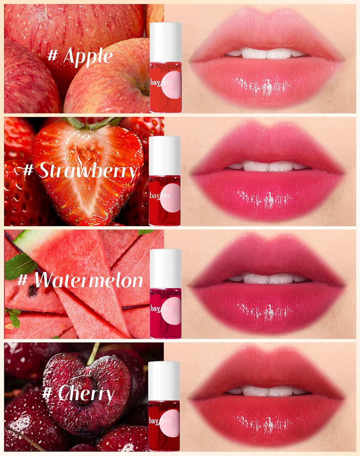 Lip Tint Stain Set, Lip Stain Long Lasting Lightweight Waterproof, Transfer-Proof, Non-sticky, Lip Makeup Matte Finish