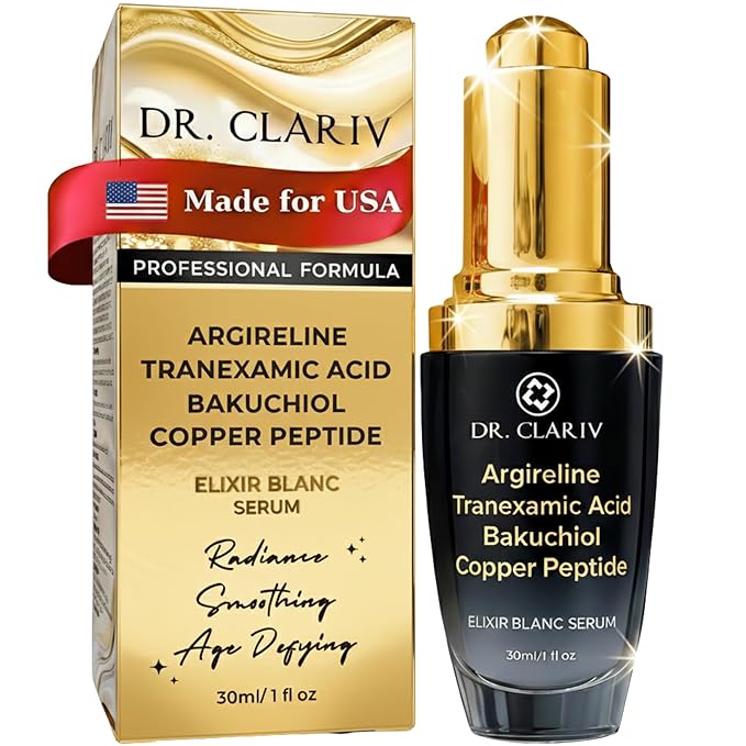 Argireline Serum for Fine Lines & Wrinkles – Advanced Peptide Face Serum with GHK-Cu to Help Improve Skin Firmness & Texture - 1 Fl Oz